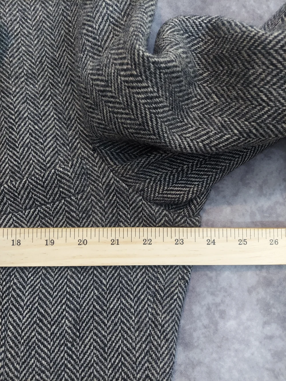 Vintage Ira Travers Wool Tweed Blazer Herringbone Distressed Flawed Sport Coat